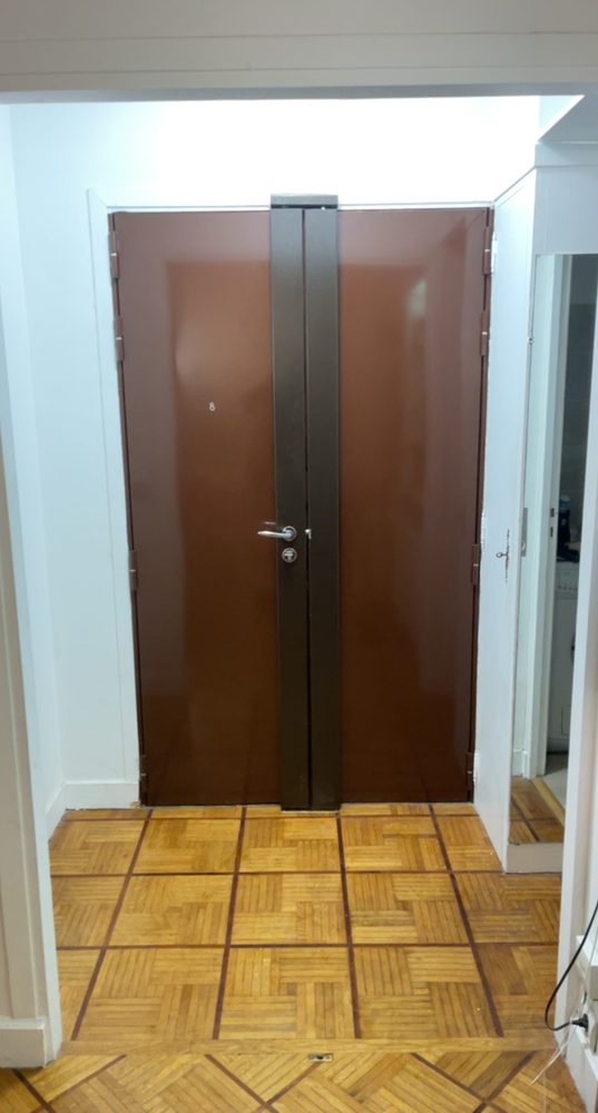 Blindage de porte réalisé par ISA Protect Home